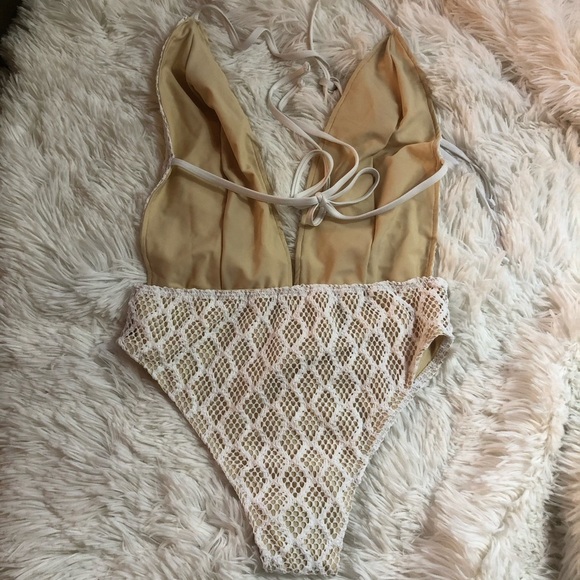 Free People Fishnet Lace Lima One-Piece Swimsuit - Picture 10 of 11